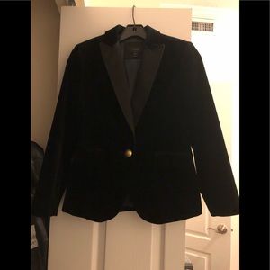 JCREW VELVET TUXEDO JACKET 0P